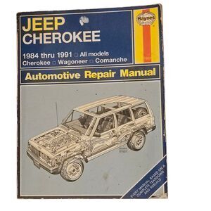 Haynes Automotive Repair Manual 1553  Jeep Cherokee Wagoneer Comanche 1984-1993